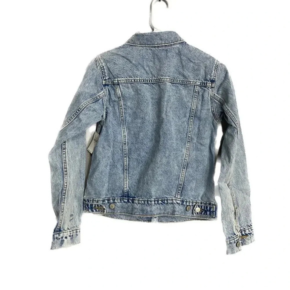 Old Navy Classic Ripped Non-Stretch Jean Jacket for Women 736440 - Picture 2 of 5